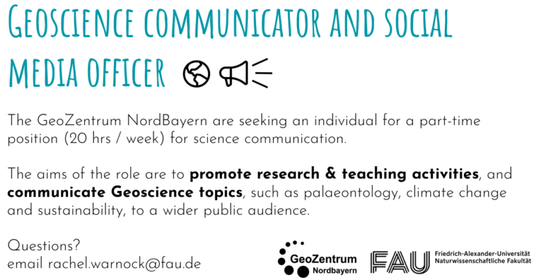 Geoscience communicator and social media officer