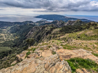 Landschaftsaufnahme während einer Kartierung auf Elba