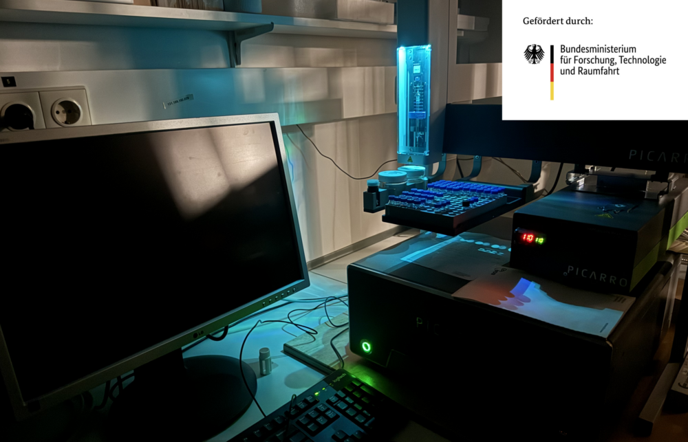 The image shows the Picarro L1240-i in our lab.