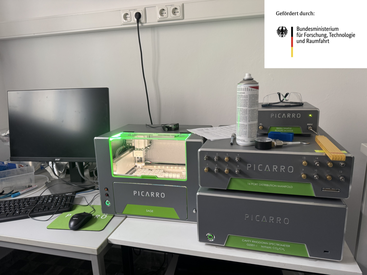 The image shows the Picarro G2201-i in our lab.