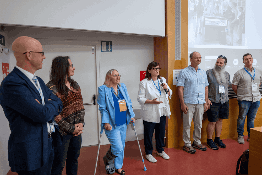 Organisatoren der Paleo4Alps in der Aula Magna der Universität Bozen (Bild: Marco Vegetti)